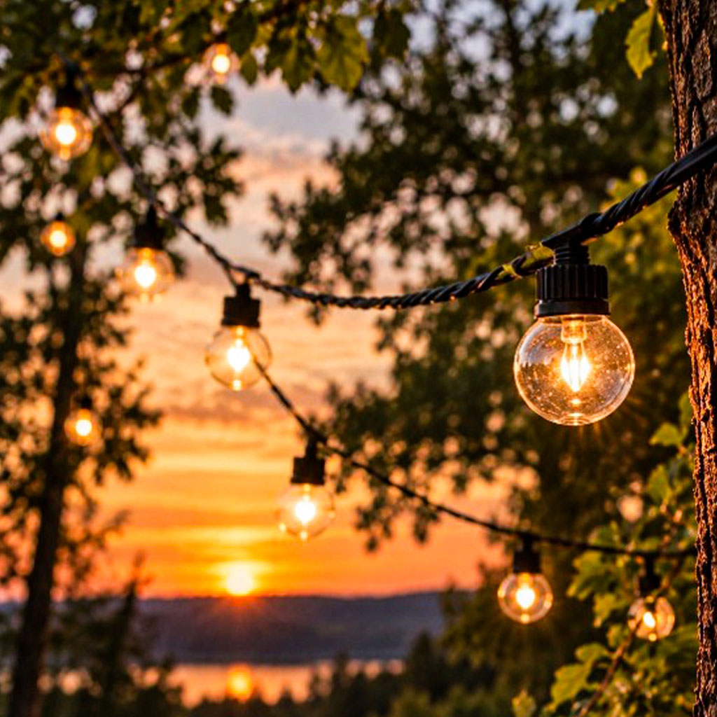 Skaidri girlianda juodu laidu nuoma
